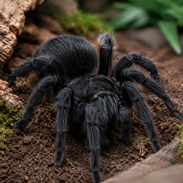 Grammostola pulchra (Brasilianische Schwarze Vogelspinne) Grammostola pulchra (Brasilianische Schwarze Vogelspinne)