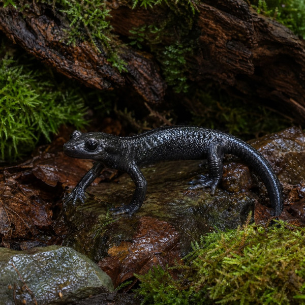 Schwarzer Salamander