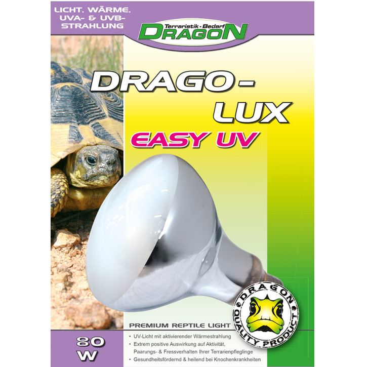 DRAGO Easy LUX UV Terrarienlampe: Optimale UVB- & UVA-Versorgung für Reptilien