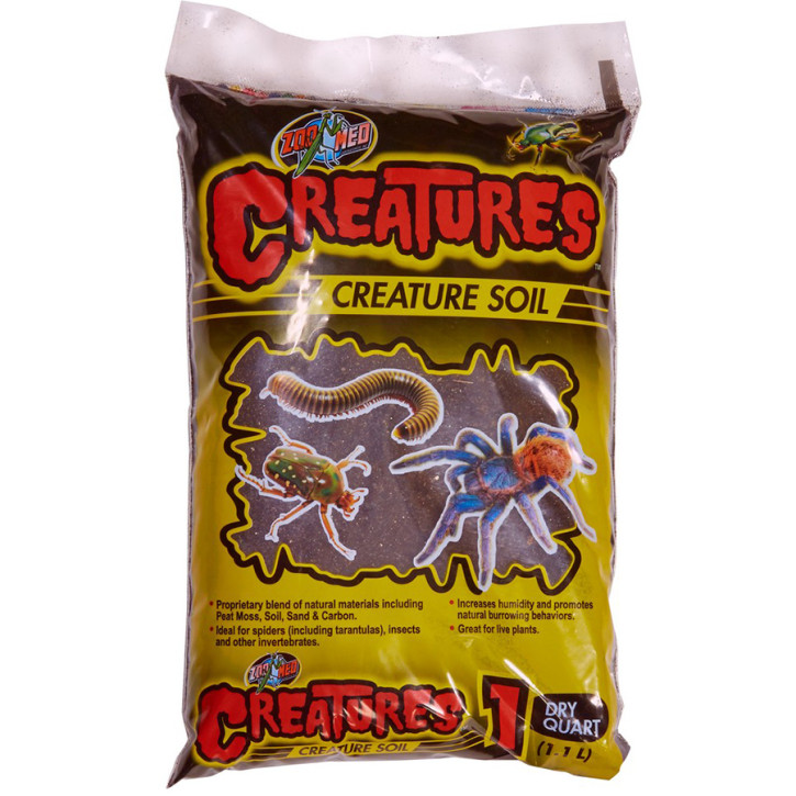 Zoo Med Creatures Sand - Natürliches Calciumcarbonat-Substrat für Terrarien -  0,9 l