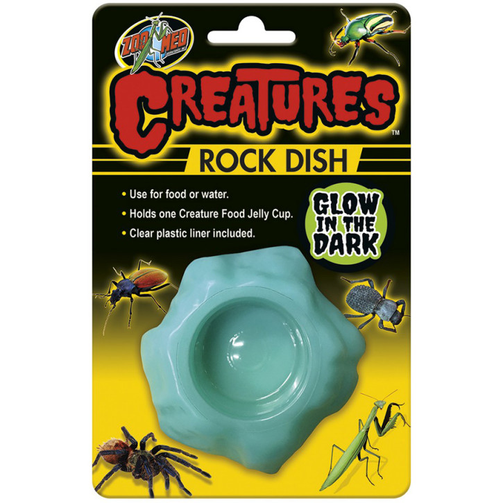 Zoo Med Creatures Rock Dish - Glow in the Dark Futterschale für Terrarien