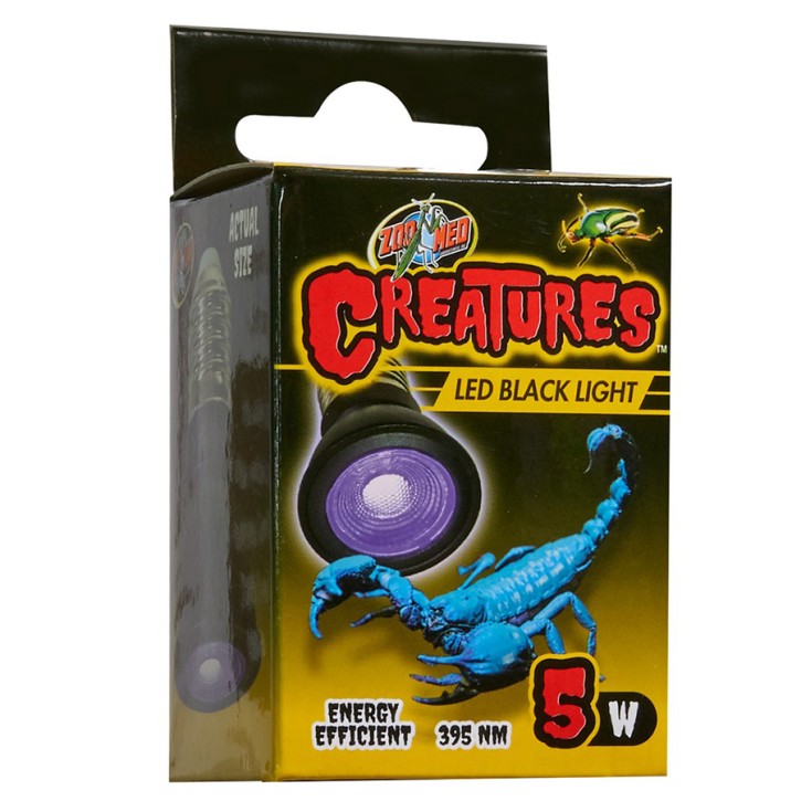 Zoo Med 5 Watt Creatures Black Light Schwarzlicht Reptilienlampe Terrarienlampe