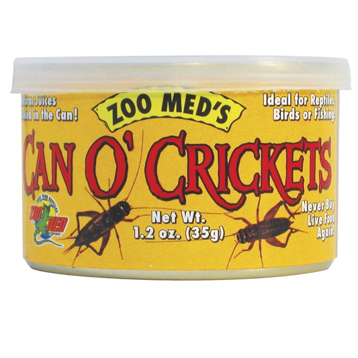 Zoo Med Can O' Crickets: Hochwertige Grillen für Terrariumtiere - 35 g
