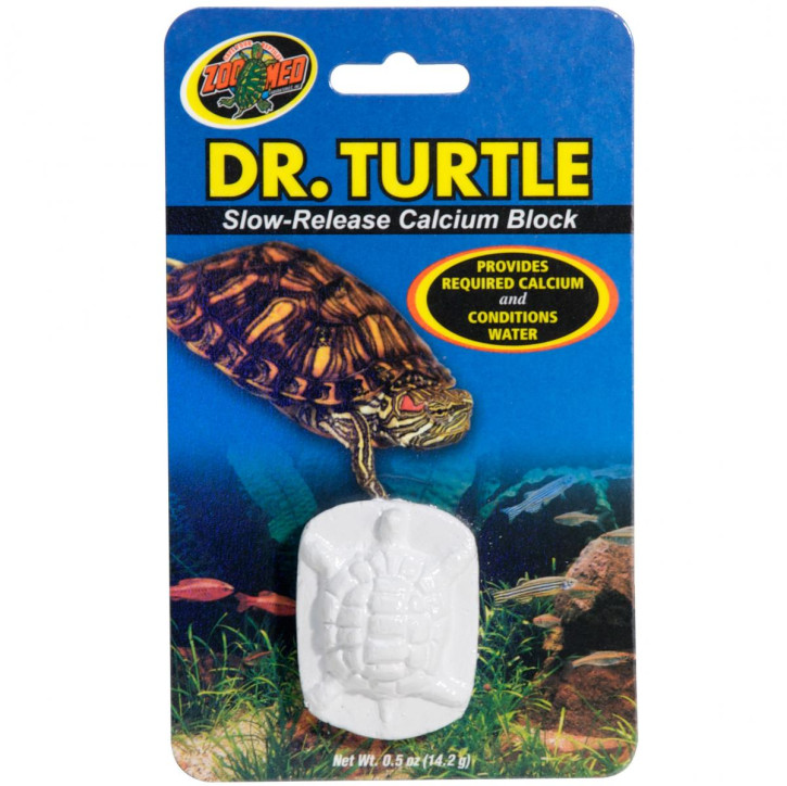 Zoo Med Dr. Turtle Slow-Release Calcium Kalziumblock für Wasserschildkröten 14 g
