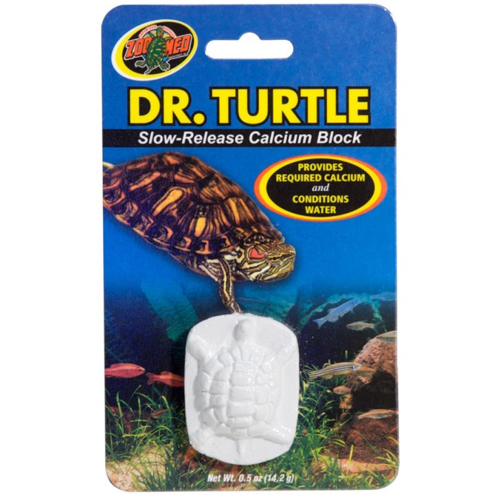Zoo Med Dr. Dr. Turtle Langzeit-Kalziumblock für Wasserschildkröten - Gesundes Panzerwachstum - 14 g