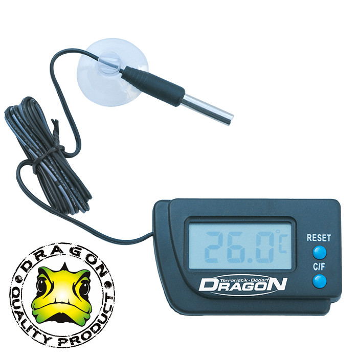 Wasserfestes Fühler-Thermometer von Dragon – Ideal für Reptilien & Amphibien