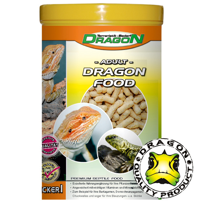 Dragon Adult Trockenfutter: Premium-Ernährung für ausgewachsene Bartagamen & Herbivore - 100g