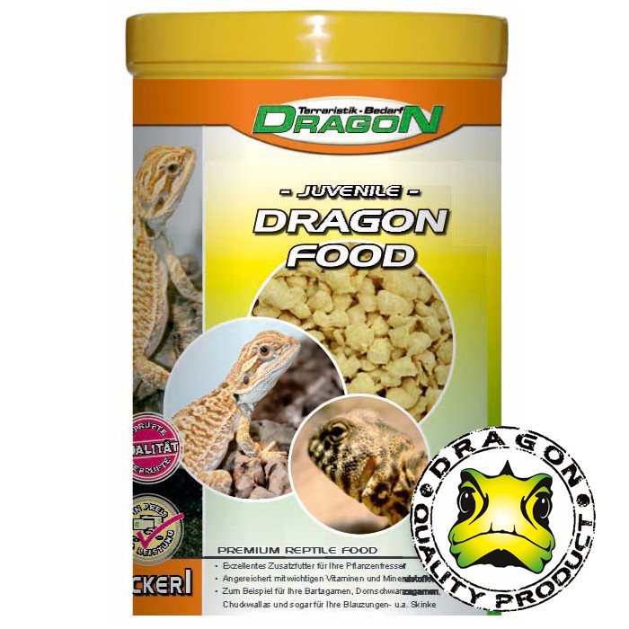 Dragon Juvenile Trockenfutter: Optimal für junge Bartagamen und herbivore Reptilien - 100g