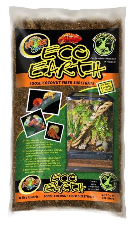 Zoo Med Eco Earth: Öko Kokosfaser-Substrat für Terrarien - 8,8 l