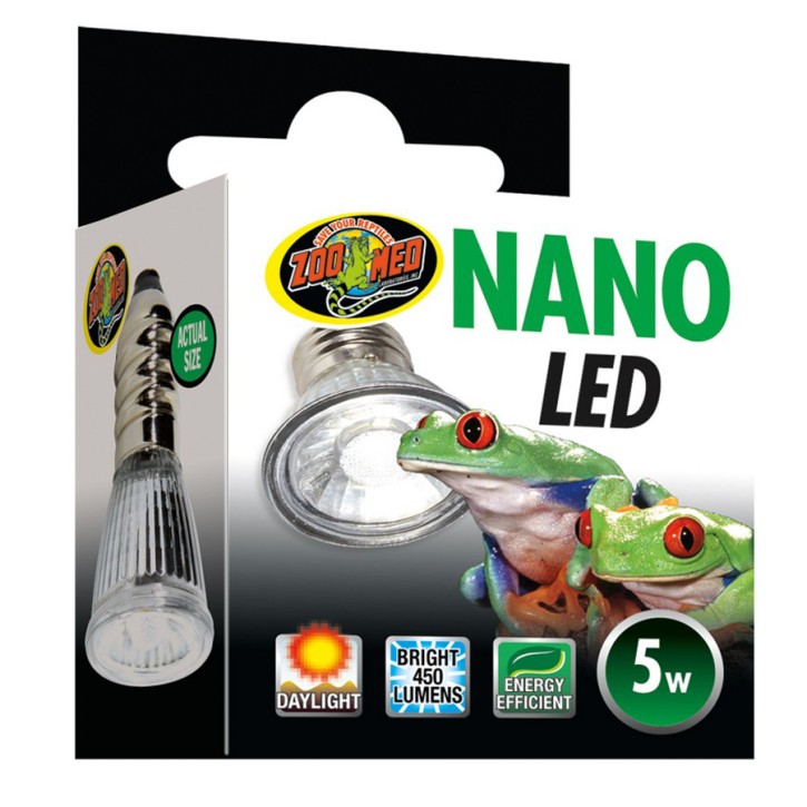 Zoo Med 5 Watt Nano LED Lamp Tageslichtlampe, Reptilienlampe, Terrarienlampe