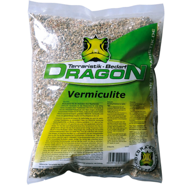 Dragon Vermiculite Premium Brutsubstrat für Reptilien Körnung - 3-6 mm - 8,5 kg ca. 85L