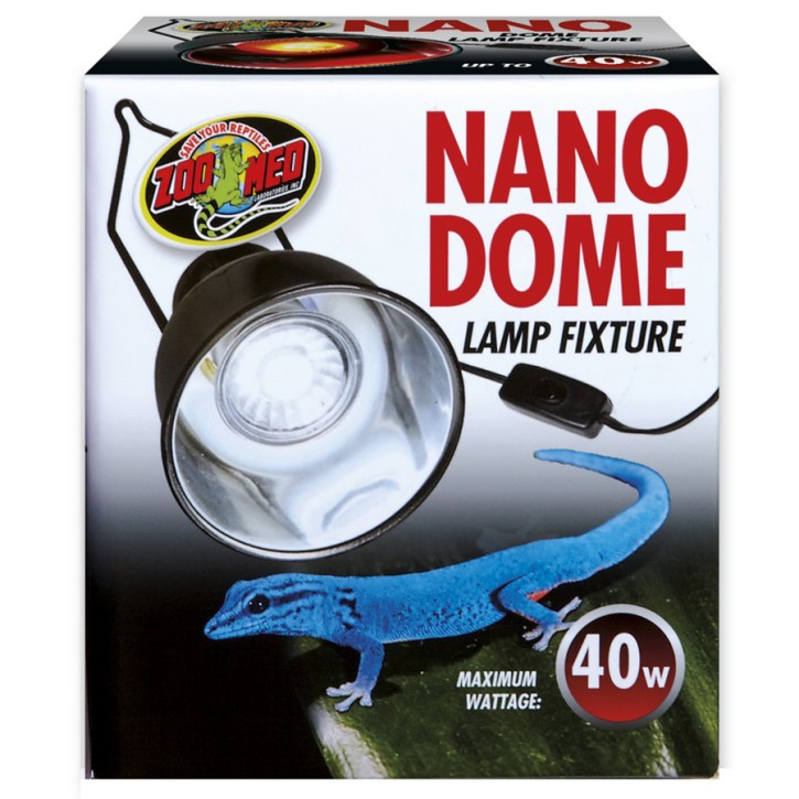 Zoo Med Nano Single Dome Lampenschirm - Flexible Klemmlampe für kleine Terrarien