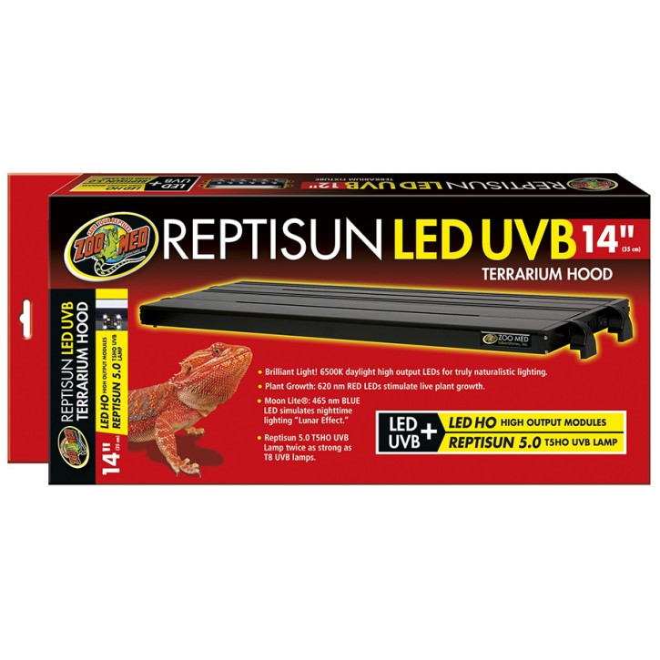 Zoo Med ReptiSun LED UVB Terrarium Haube - Kombinierte LED & UVB Beleuchtung