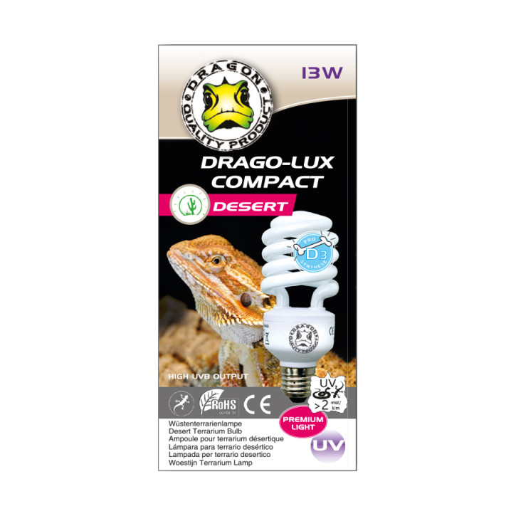 DRAGO-LUX Spiral-UV Kompaktlampe 13 W für Terrarien
