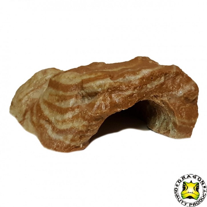 Dragon Terrarien Felshöhle: Natürliche Dekoration für Reptilien & Amphibien - Sandstein, Small BTH 12 x 10 x 5 cm