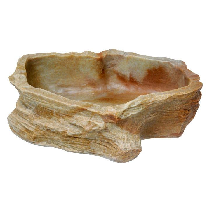 Dragon Wasser Futterschalen Wassernapf Futternapf Sandstein 2250 ml, BTH 30 x 24 x 8 cm