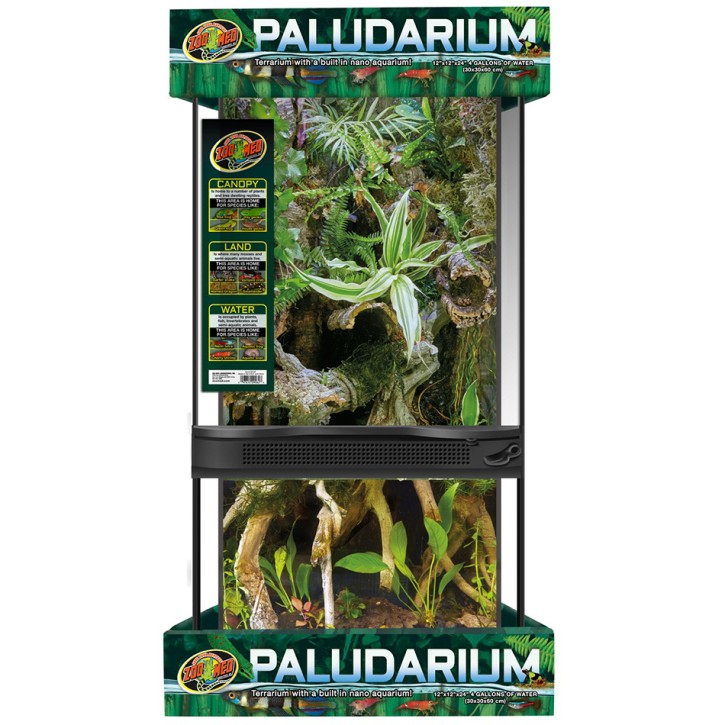 Zoo Med Paludarium Terrarium 30 × 30 × 60 cm – bis zu 15L Wasser