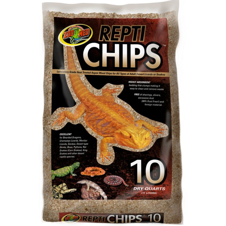 Zoo Med Repti Chips: Premium Aspen Holzspäne für Wüstenreptilien - 4,4 l