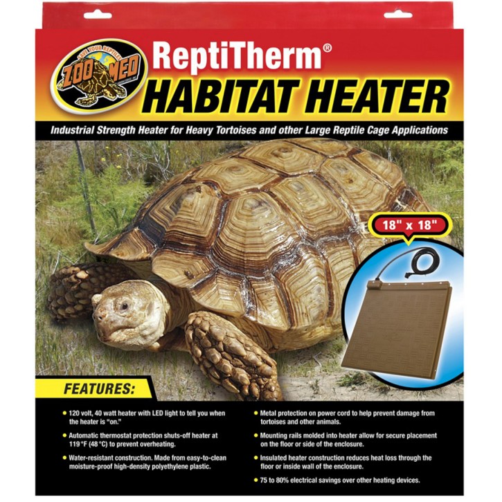 ReptiTherm Terrarien-Heizung - Optimal für Großterrarien & Schildkröten - 40 Watt