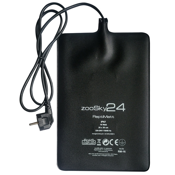 zooSky24 ReptiMatt Heizmatte 16W – 20×30 cm, wasserdicht IP67