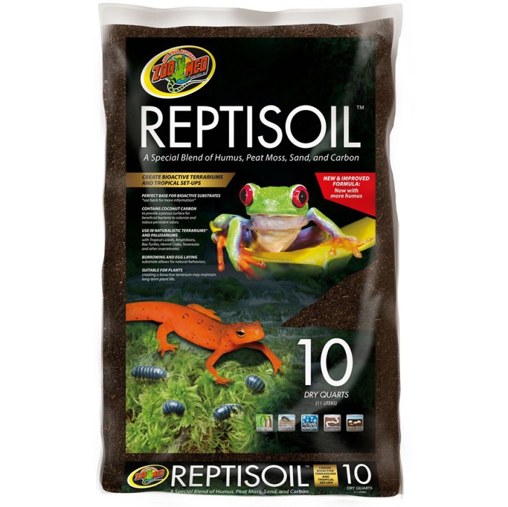 Zoo Med ReptiSoil Bioaktiver Bodengrund: Für Reptilien, Amphibien & Pflanzen - 4,4 l