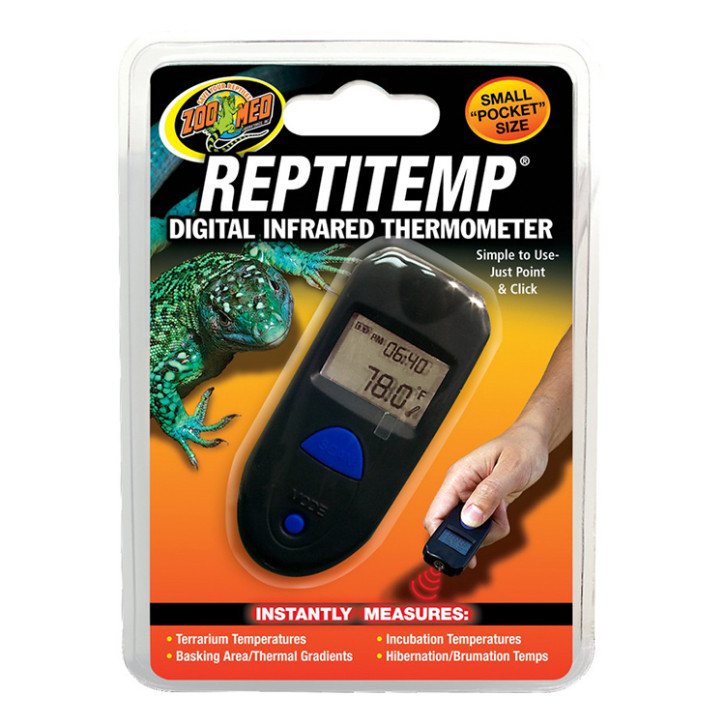 Zoo Med ReptiTemp Digital Infrarot-Thermometer für Terrarien – Präzise Temperaturmessung