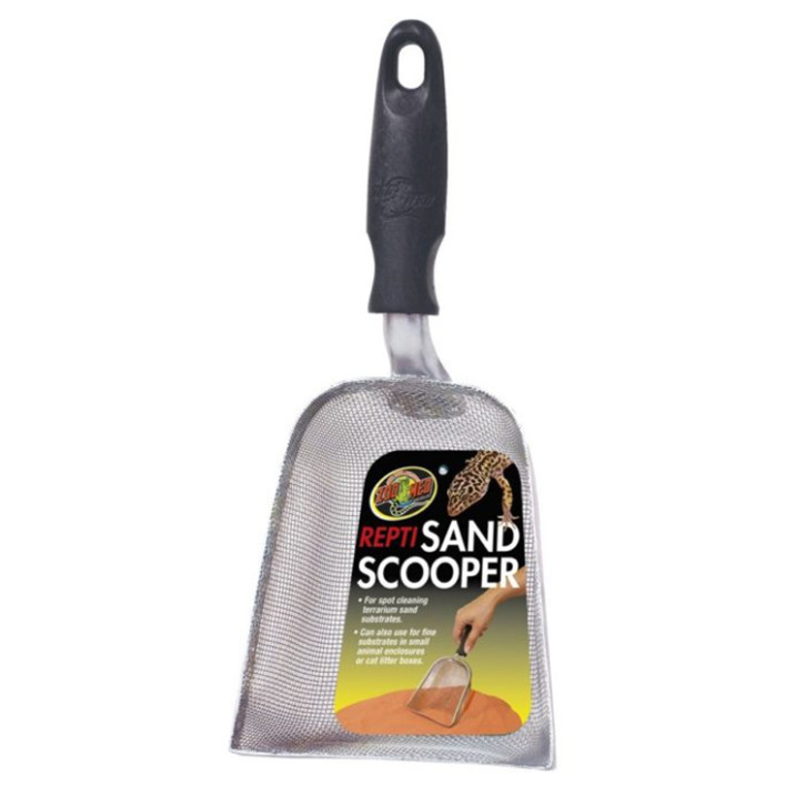 Zoo Med Repti Sand Scooper – Grobmaschiger Sandsieb für Terrarienreinigung