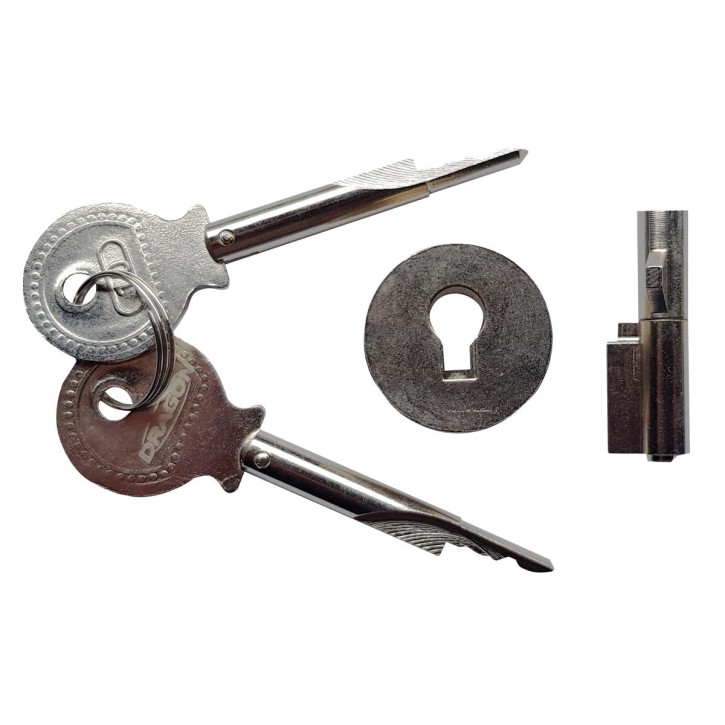 Steckschloss Schlüssellochsperrer - Zimmertürsicherung - Ø7mm - Hochwertige Schlüssellochsperre für zusätzliche Sicherheit