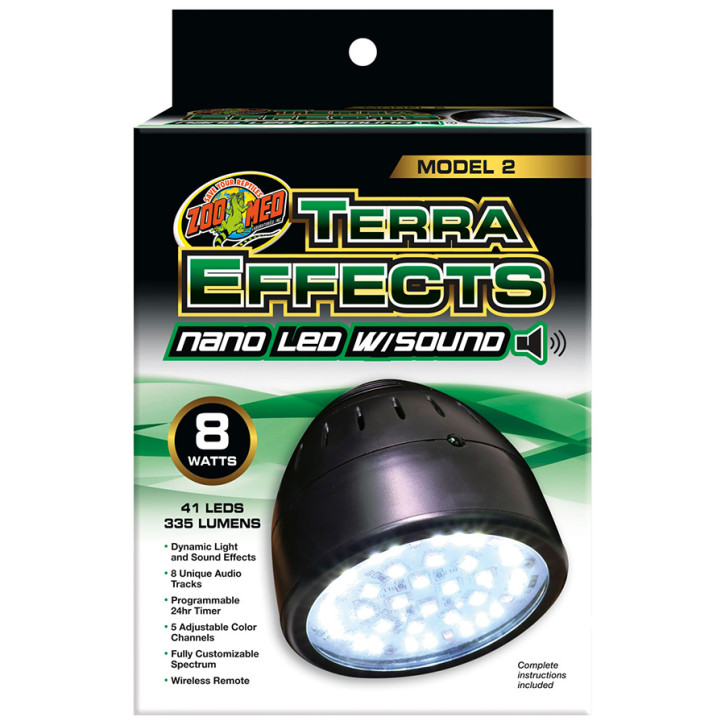 Zoo Med Terra Effects Nano LED Model 2 mit Sound - Naturerlebnis im Terrarium