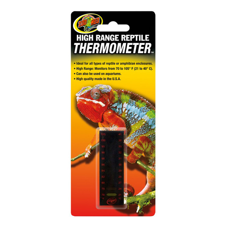 Zoo Med High Range Reptile Thermometer – 21° bis 40° C für Terrarien & Aquarien