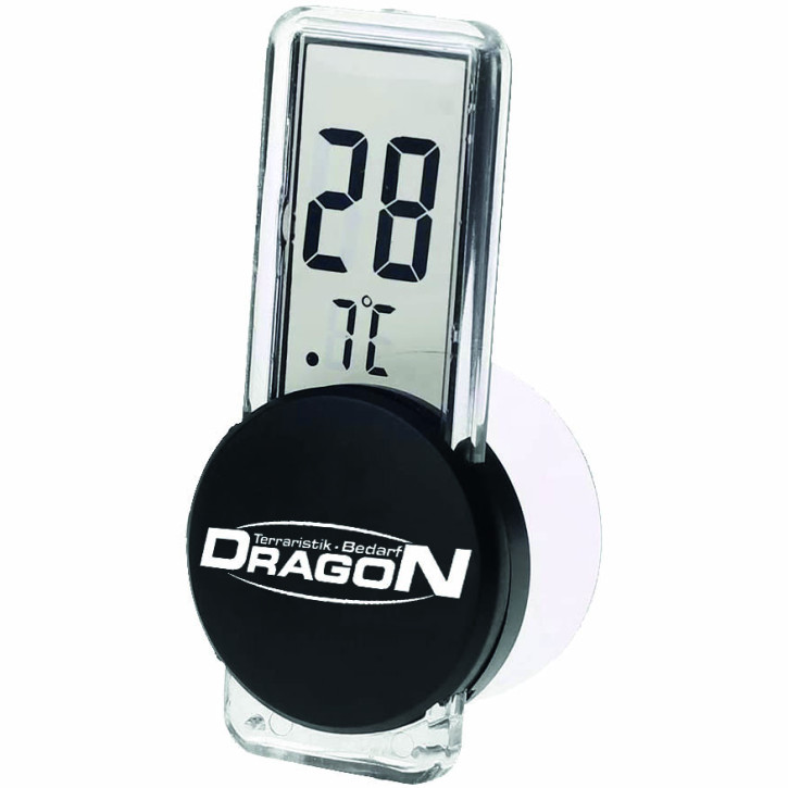 Dragon Terrarium-Thermometer mit Saugnapf - Präzise Temperaturmessung