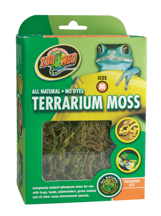 Zoo Med 100% Natürliches Terrarium Moos - Ideal für Reptilien & Amphibien S 1,3 l 5,62 l, Mini Bale