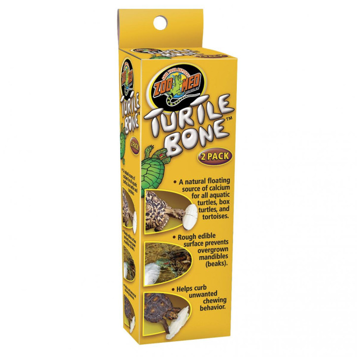 Zoo Med Turtle Bone™: Essbare Kalziumquelle für Wasserschildkröten & Landschildkröten (2x Cuttlebones)