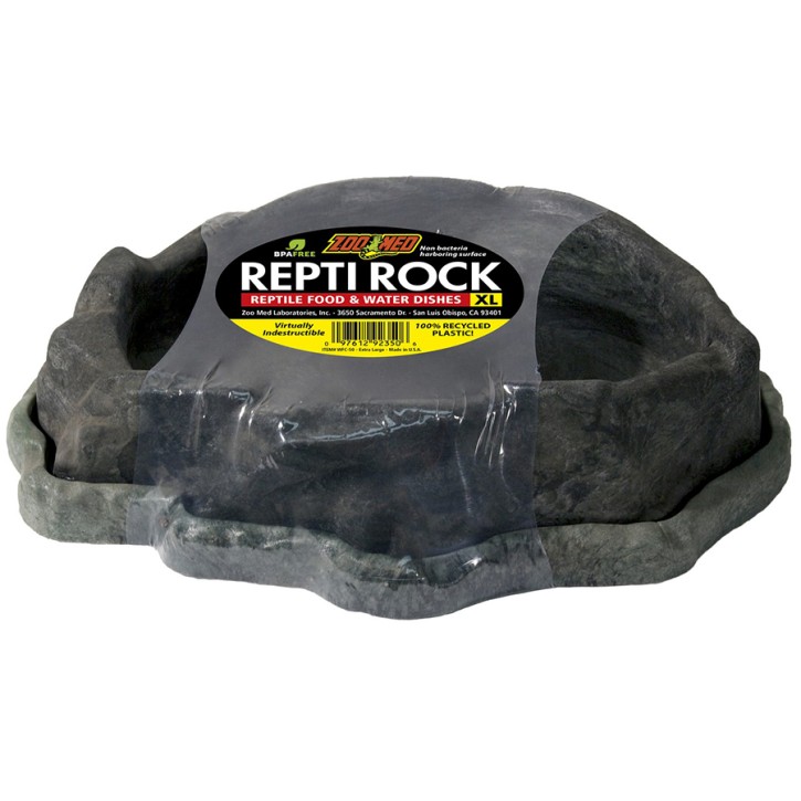 Zoo Med Combo Repti Rock Set - Futternapf & Wassernapf Ideal für Reptilien und Amphibien