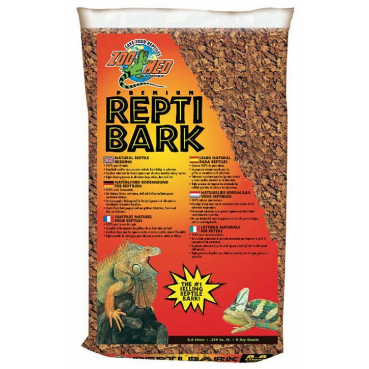 Terrarien Umwandler: Zoo Med Repti Bark – Tropischer Regenwald Bodengrund - 4.4 L