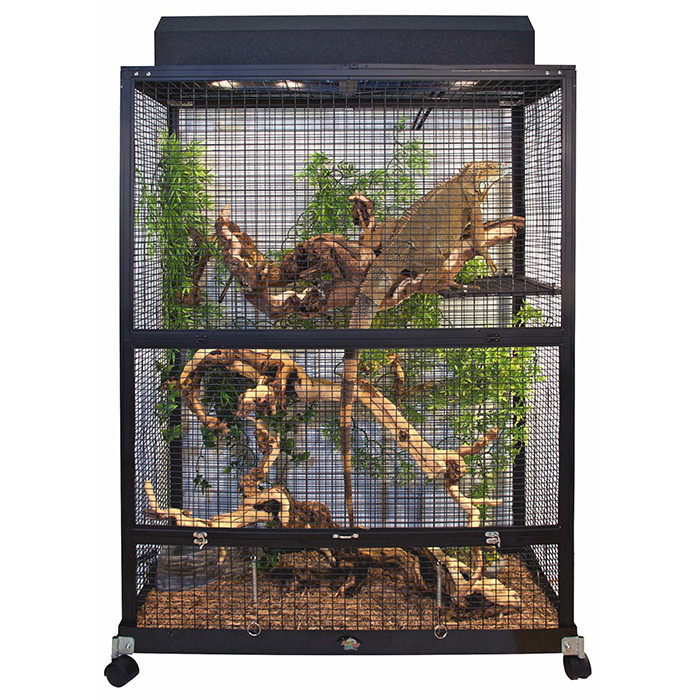 Einfacher Aufbau: Zoo Med ReptiBreeze Iguanarium - Perfekt für Terrarien-Liebhaber - 91,4 x 46 x 122 cm