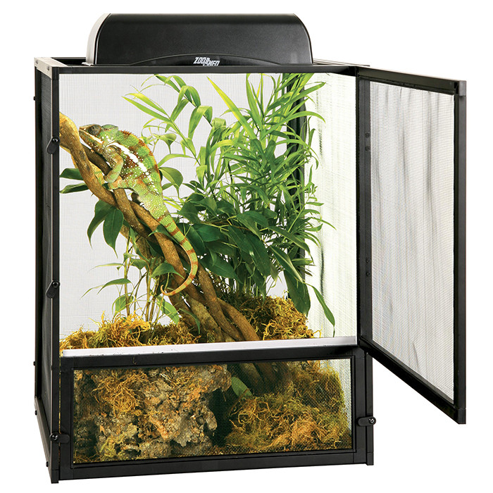 Zoo Med ReptiBreeze: Aluminium-Gaze Terrarium für Frischluftliebende Tiere - 40 x 40 x 50 cm