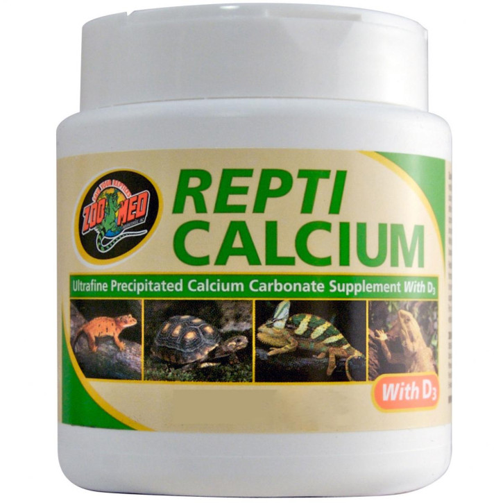 ZooMed Repti Calcium D3: Premium Kalzium & Vitamin Ergänzung für Reptilien und Amphibien - 85g