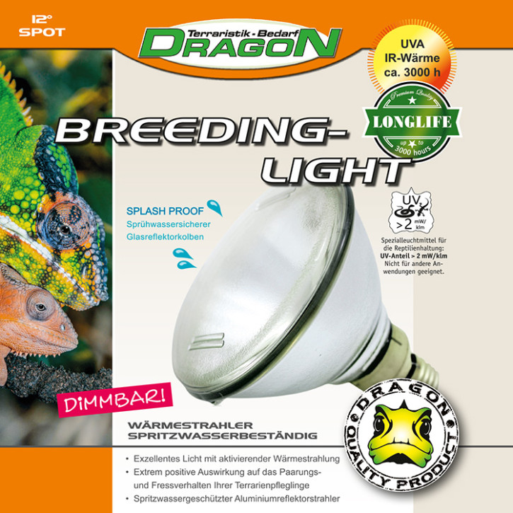 Dragon Breeding Light: Hochleistungs-Terrarienlampe für anspruchsvolle Reptilien - 60 Watt