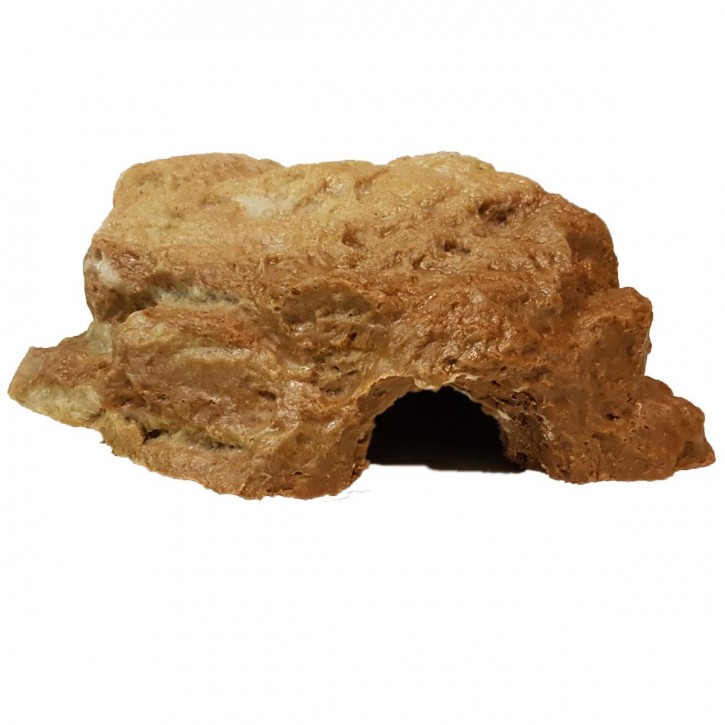 Dragon Terrarien Felshöhle: Natürliche Dekoration für Reptilien & Amphibien - Sandstein, Medium BTH 20 x 16 x 8 cm