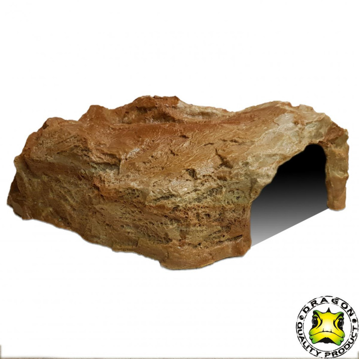 Dragon Terrarien Felshöhle: Natürliche Dekoration für Reptilien & Amphibien - Sandstein, XXL BTH 44 x 28 x 15 cm
