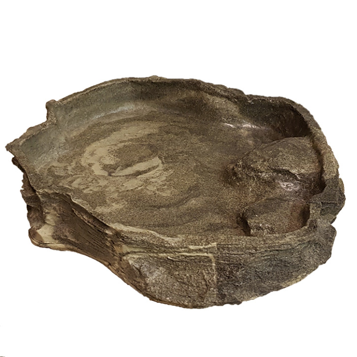 Dragon Fels Optik Futterschale Granit 5000 ml, 51 x 47 x 8 cm