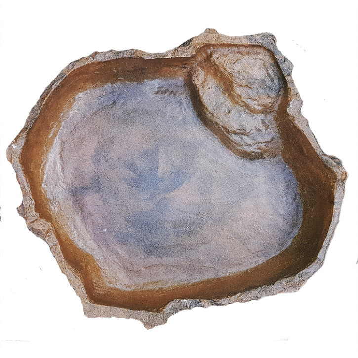Dragon XXL Reptilien-Schwimmbecken Wasser- und Futterschale - Ideal für Riesenschlangen - Lava 10000 ml, BTH 58 x 50 x 11 cm