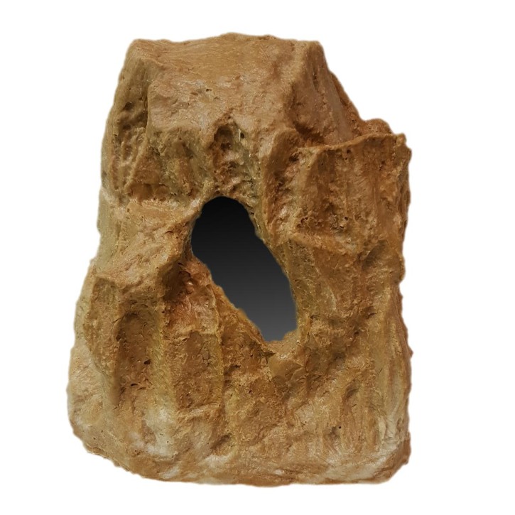 Dragon Repti Shelter Wet Box - Handgefertigte Terrarienhöhle - 26x16x30 cm - Sandstein