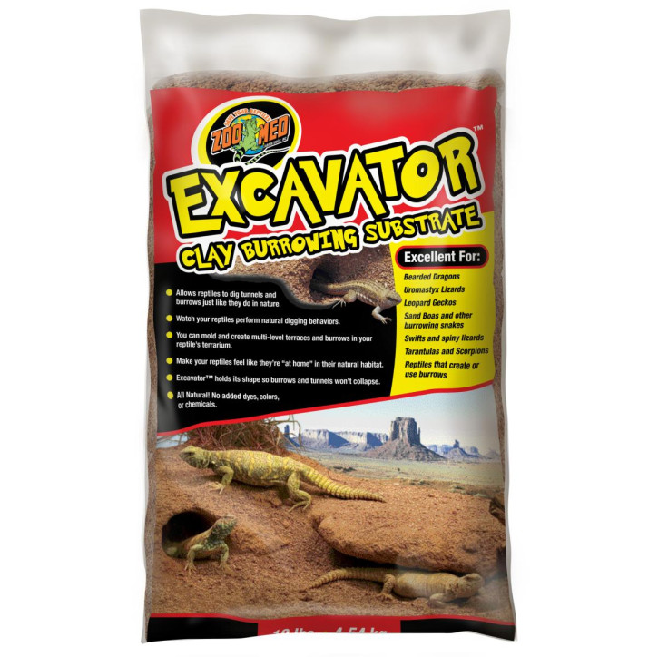 Zoo Med Excavator - Natürliches, Grabfähiges Ton-Substrat für Terrarien - 4,54 kg