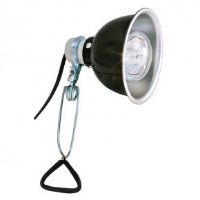 Zoo Med Deluxe Clamp Lamp – Leicht & Einfach zu Befestigen - Aluminiumreflektor & E27 Fassung - 14 cm