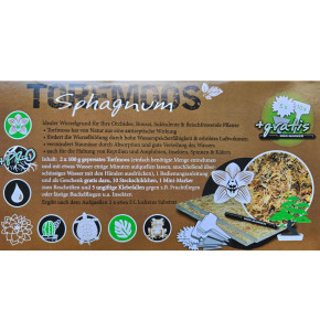 Sphagnum Torfmoos von Dragon  - Ideal für Orchideen und Terrarien - 200g