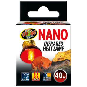 Zoo Med 25 Watt Nano Infrared Heat Lamp Nachtwärmelampe Reptilienlampe Terrarienlampe