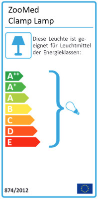 Zoo Med Deluxe Clamp Lamp – Leicht & Einfach zu Befestigen - Aluminiumreflektor & E27 Fassung - 14 cm