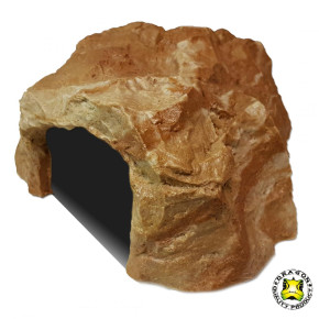 Dragon Terrarien Felshöhle: Natürliche Dekoration für Reptilien & Amphibien - Sandstein, XXL BTH 44 x 28 x 15 cm